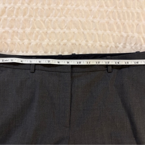 High Waist Wide Leg Gray Pants Size 12 SKU 14 - Picture 3 of 11